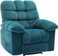 Garvee Manual Recliner Chair,Ergonomic Overstuffed Breathable Fabric Reclining Chair with Side Pockets,q235 Steel Frame Lazy Boy Recliner Single Sofa for Living Room Bedroom