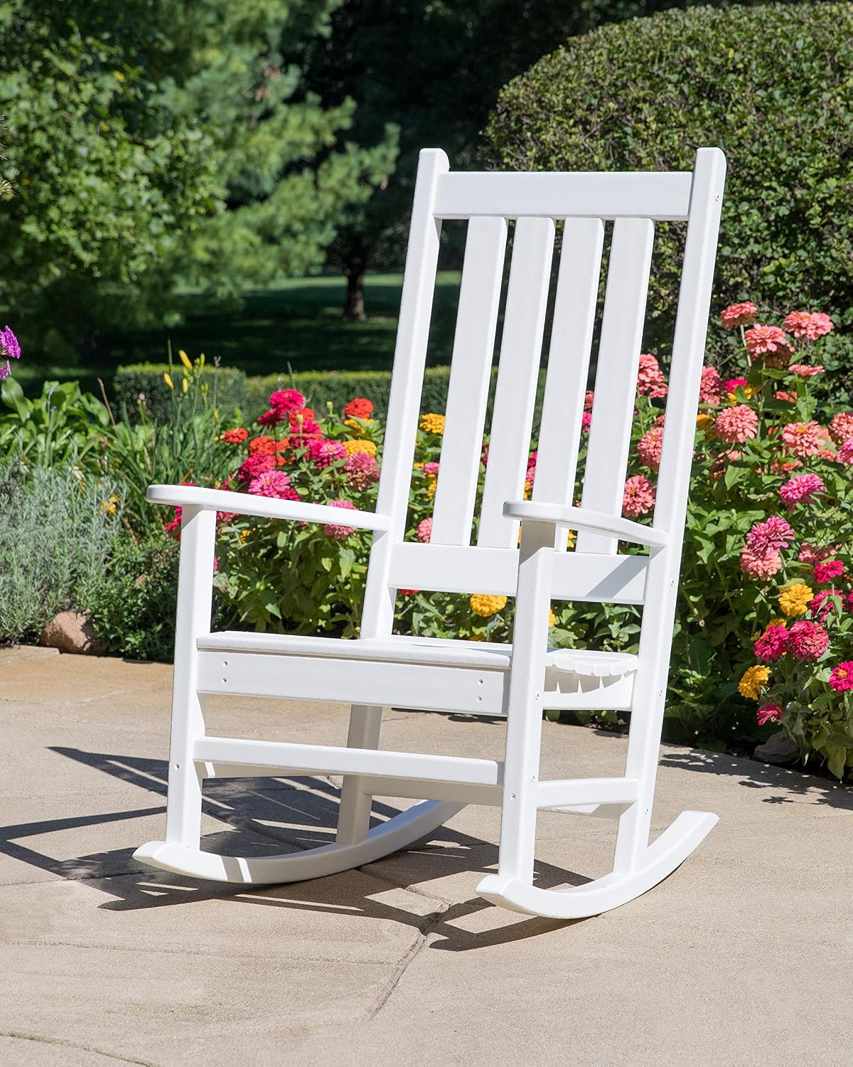 POLYWOOD® Vineyard Porch Rocking Chair (White)
