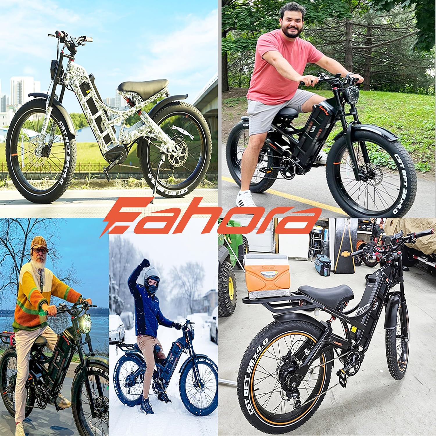 eAhora 2025 Romeo Pro Electric Bike for Adults 1600W Motor Electric Bicycle 29-34MPH 48V 60Ah 100-200Miles Long Range 26 * 4.0 Fat Tire Full Suspension Electric Mountain Bike with Rack+Bag Gray