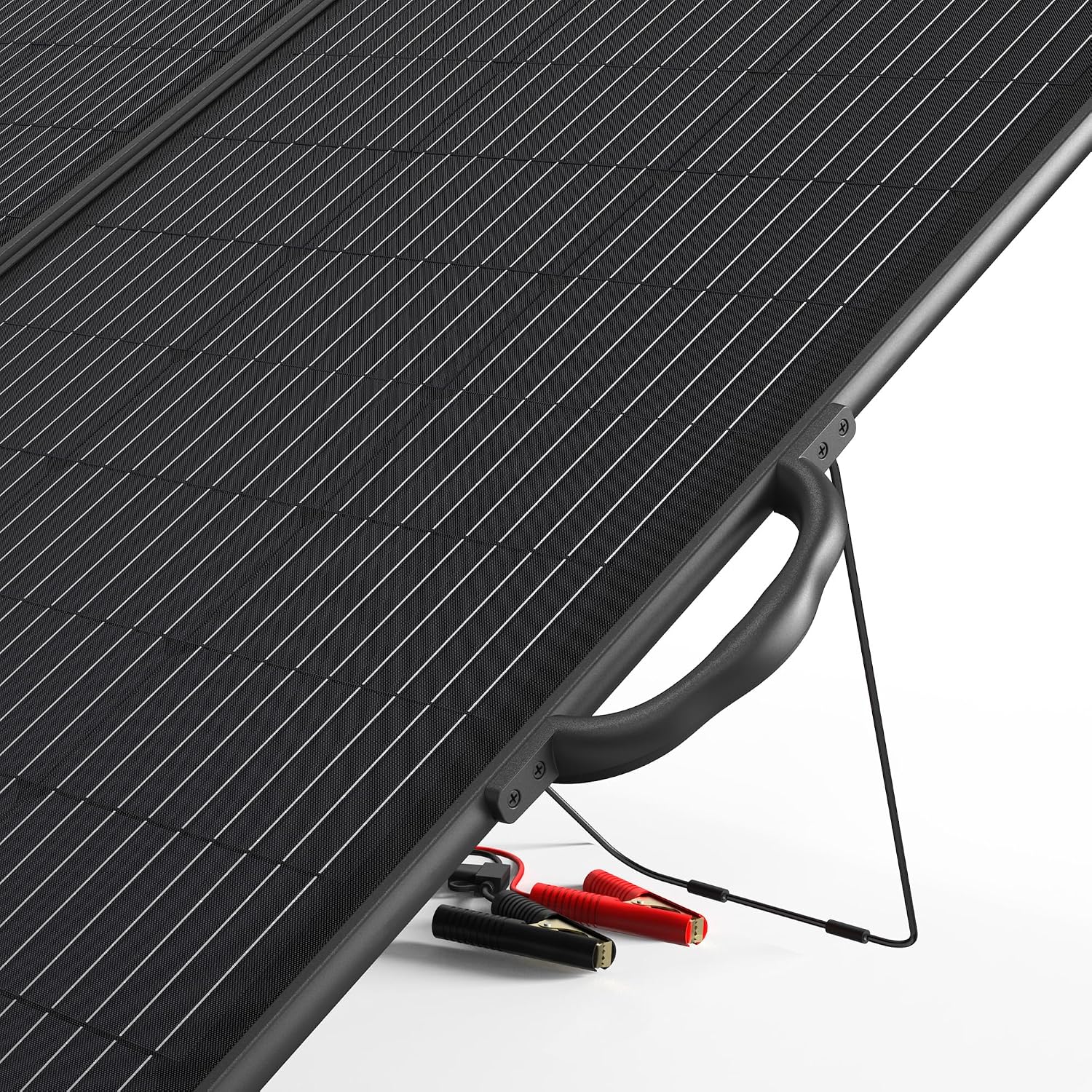 ACOPOWER 200W Portable Solar Panel Kit, Waterproof 20A Charge Controller for 12V Battery and Solar Generator for RV, Camper Trailer& Marine Black