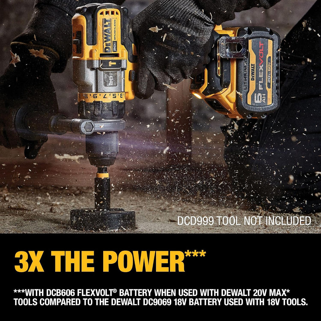 DEWALT 20V MAX* Batteries, Premium, 6.0-Ah, 2-Pack (DCB606-2)