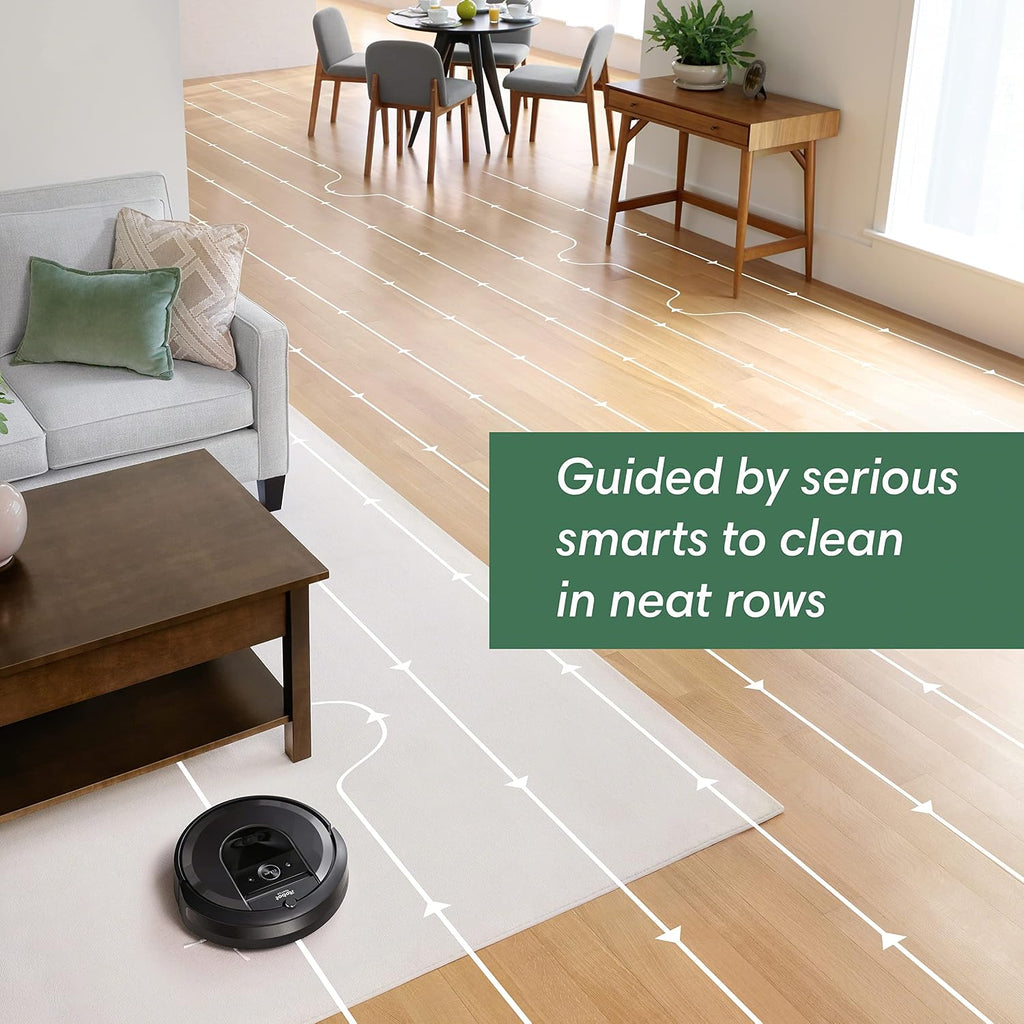 iRobot Roomba i7+ (7550) Robot Vacuum with Automatic Dirt Disposal- Empties Itself, Wi-Fi Connected, Smart Mapping, Works with Alexa, Ideal for Pet Hair, Carpets, Hard Floors