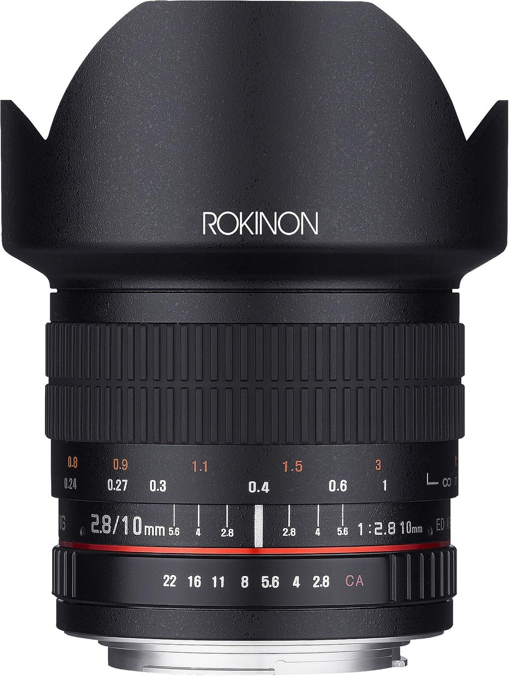 Rokinon 10mm F2.8 ED AS NCS CS Ultra Wide Angle Lens for Nikon Digital SLR Cameras with AE Chip for Auto Metering (10MAF-N)