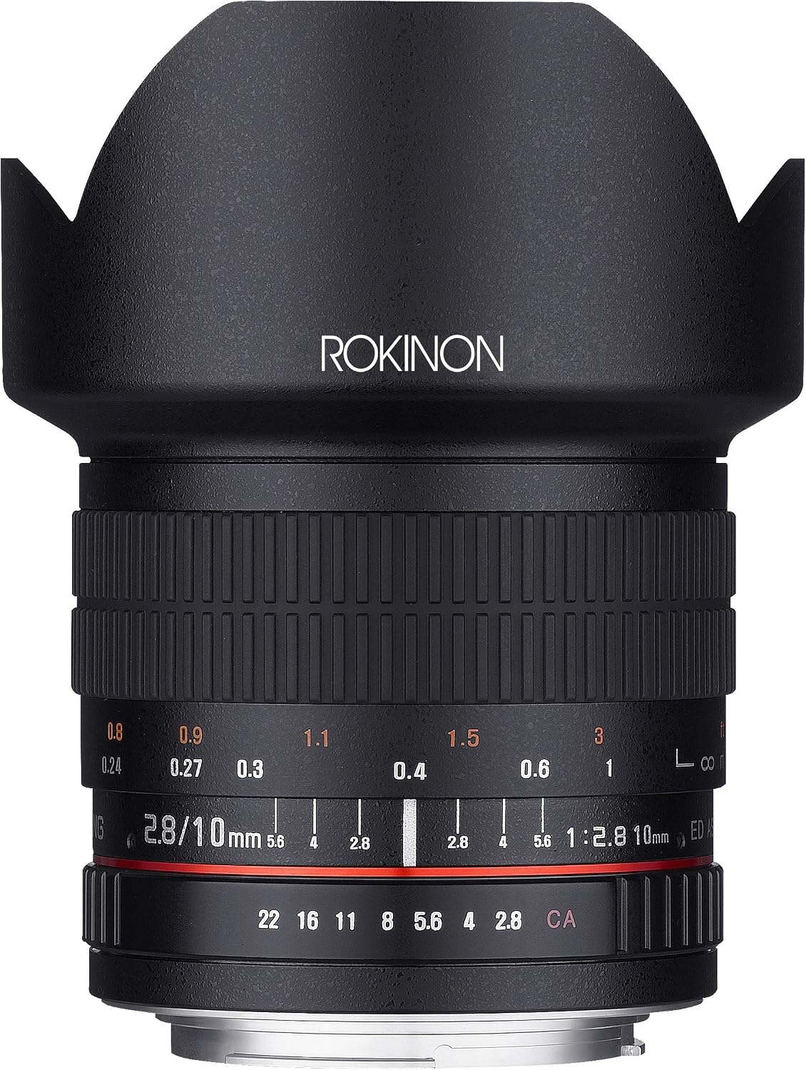 Rokinon 10mm F2.8 ED AS NCS CS Ultra Wide Angle Lens for Nikon Digital SLR Cameras with AE Chip for Auto Metering (10MAF-N)