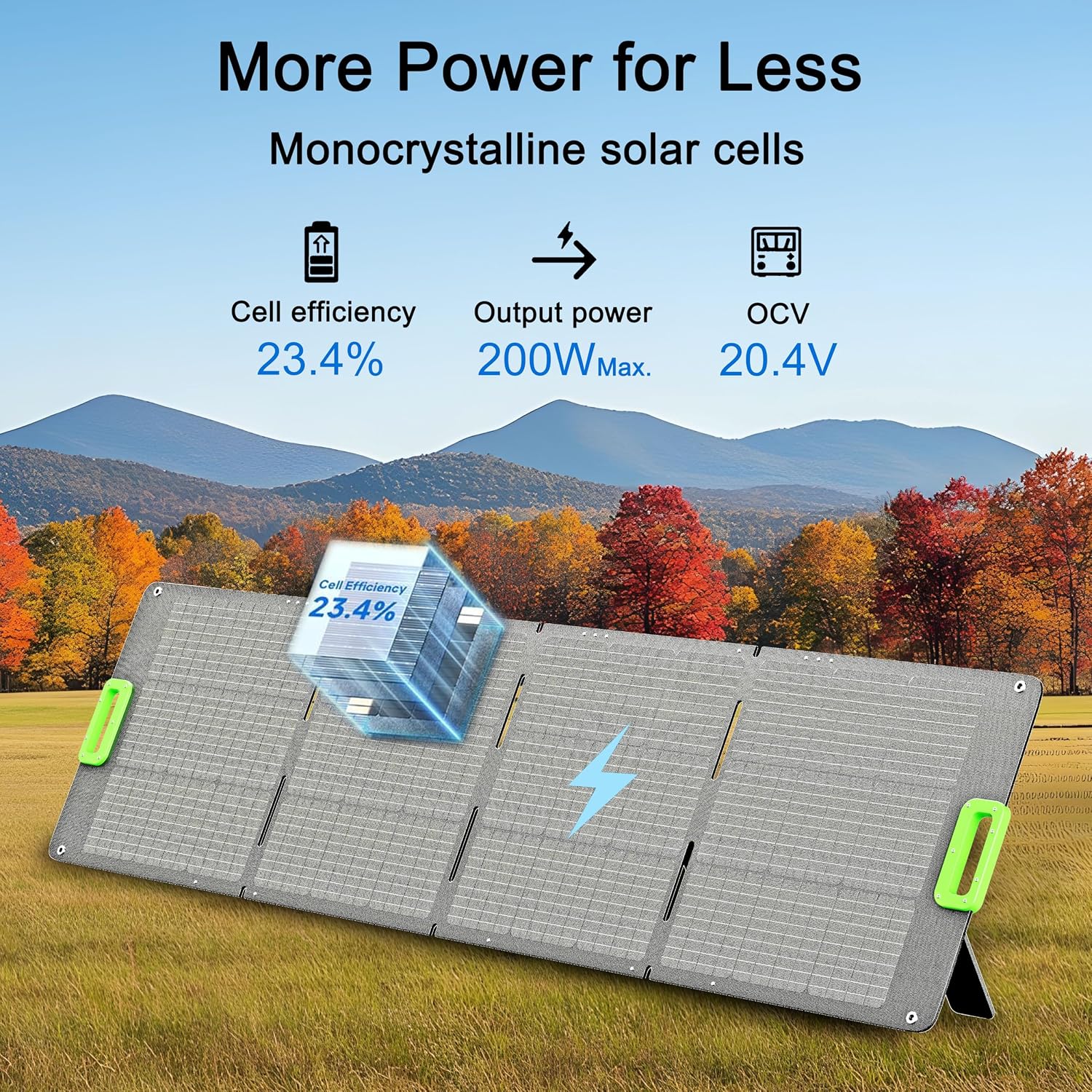 Nature's Generator 200W Folding Solar Panel