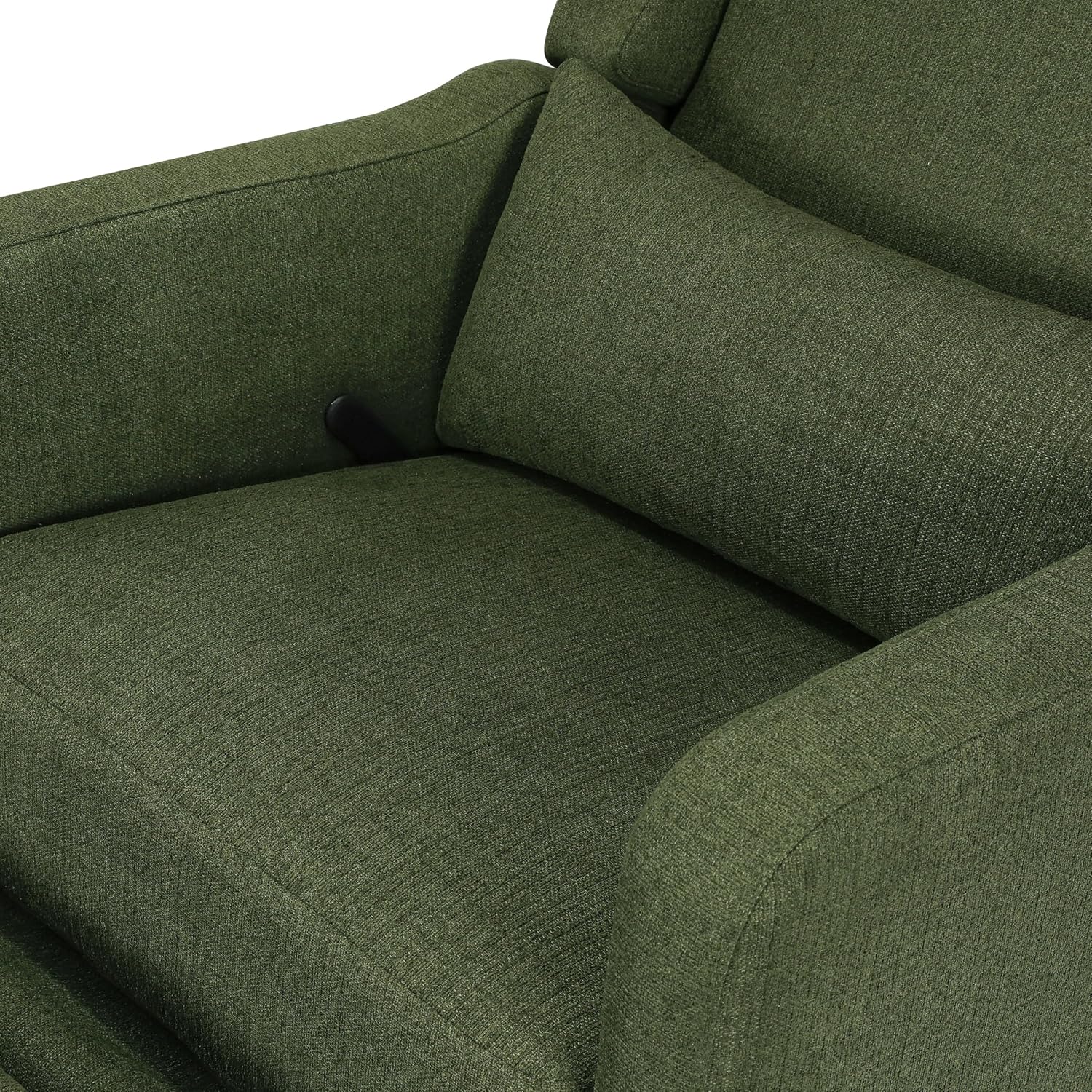 Davinci Carter's Arlo Recliner and Swivel Glider, Water Repellent & Stain Resistant, Greenguard Gold & CertiPUR-US Certified, Performance Forest Green Linen